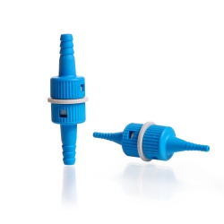 KECK-Schnell-Druck-Kupplung KK, mit Schlauchteilen, Olive 2x4,5 mm