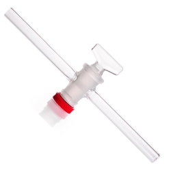 DURAN® Single way stopcocks, complete with DURAN® key with groove, bore 8 mm, NS 24