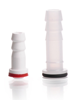 Kunststoffolive GL 18, 10,8mm aus PP, gerade, mit Silikondichtung