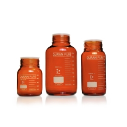 DURAN PURE bottle 500 ml, amber GLS 80, with dust cap