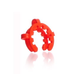 KECK-Klemme, NS 34,5, orange POM, für Kegelschliffe
