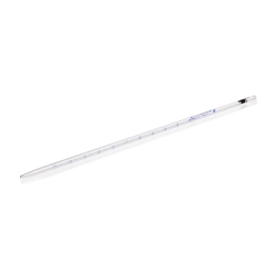 AR®-glass graduated pipettes 2 ml conformity certified, blue printing, accuracy class AS, batch certificate, pack of 12