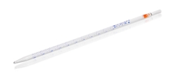 AR®-glass graduated pipettes 10 ml conformity certified, blue printing, accuracy class AS, batch certificate, pack of 12
