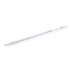 AR® glass graduated pipettes 25 ml cl. AS, blue printing, type 3, batch certificate, pack of 6