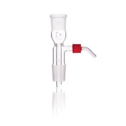 DURAN® Receiver adapter, straight, with screw-on plastic hose connection, NS 29/32