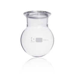 Flat flange round bottom flask, DURAN, DN 100, cap. 2000 ml
