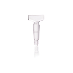 Hahnküken mit Gewinde, SBW-Glas geschliffen, Bohrung 2.5 mm, NS 14,5