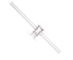 DURAN® Single way stopcocks, ground and polished, without keys, bore 4 mm, NS 14.5, "side arms 10 mm"