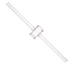 DURAN® Single way stopcocks, ground and polished, without keys, bore 4 mm, NS 18.8, "side arms 10 mm"