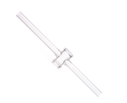 DURAN® Single way stopcocks, ground and polished, without keys, bore 6 mm, NS 18.8, "side arms 13 mm"