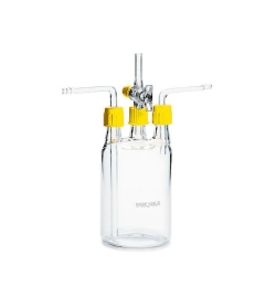 Woulff'sche Flaschen mit Hahn, Glas