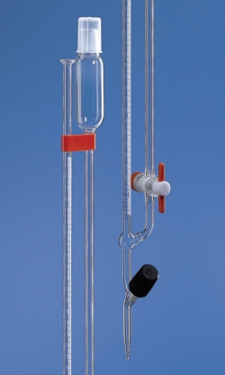 Mikrobüretten nach Bang, Borosilikatglas 3.3, Klasse AS, mit geradem Ventilhahn