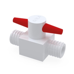 2-way GL stopcocks, PTFE
