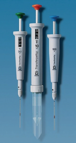 Einkanal-Mikroliterpipette Transferpettor Fix, mit Glaskapillaren