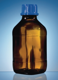 Vierkantflaschen, Natron-Kalk-Glas, beschichtet, braun