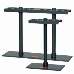 Accessory holders for sedimentation cones with stopcock, PVC