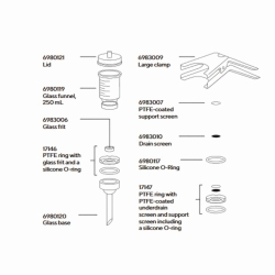 Accessories for glass Vacuum Filtration Holders