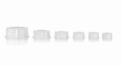 Caps for wide-mouth bottles, PE-LD