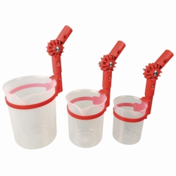 Angular, sample beakers, angled for TeleScoop, PP