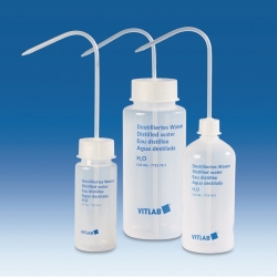 Washbottles with imprint, PE-LD