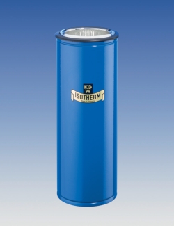 Dewargefäße mit Flansch, zylindrische Form