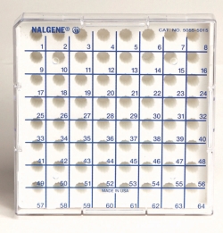 Lagerungsboxen für Mikrozentrifugenröhrchen, Nalgene™, Typ 5055, PC