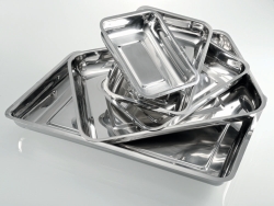 Schalen, Edelstahl, niedrige Form