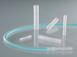 Tubing connectors, straight, PVDF