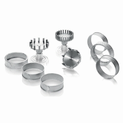 Ring sieves, stainless steel, coated