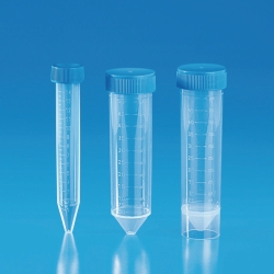 Conical test and centrifuge tubes, PP, graduated