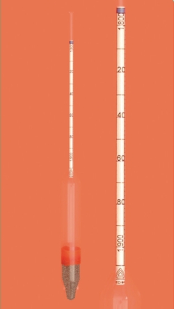 Dichte-Aräometer ohne Thermometer