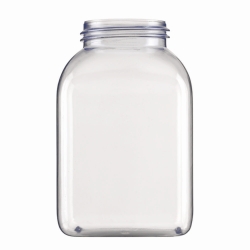 Vierkant-Weithalsbehälter ohne Verschluss, Serie 310, PVC hart, klar