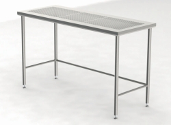 Cleanroom Tables with Perforated Worktop