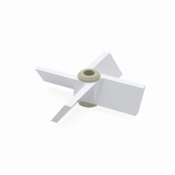 Additional stirrer blades for stirrer shafts, PTFE, propeller four-bladed