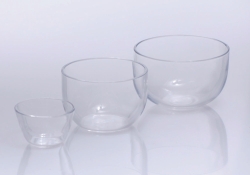 Tiegel, Quarzglas, niedrig
