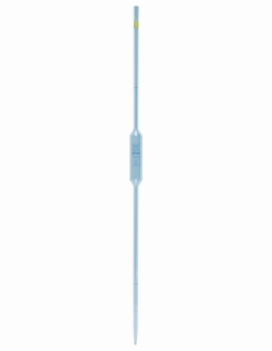 Vollpipetten Volac FORTUNA<sup>®</sup>, Kalk-Natron-Glas, Klasse AS, 2 Marken, blau graduiert