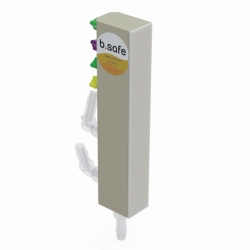 Tischverteiler b.safe, PP, mit silikonfreiem Klebepad