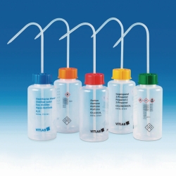 VITsafe&trade; safety wash bottles, wide-mouth, PP/PE-LD