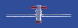 Einweg-Kegelhähne, mit PTFE-Küken, Borosilikatglas 3.3
