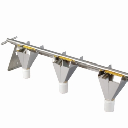 Emptying device, stainless steel