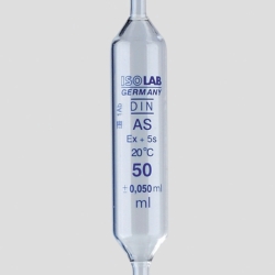 Vollpipetten, Glas, Klasse AS, 1 Marke, blau graduiert