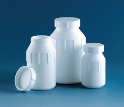 Weithalsflaschen, PTFE, mit Schraubverschluss