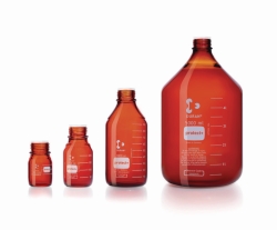 Laborflaschen protect+ DURAN®, mit Retrace code, braun