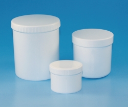Sample containers, PP, with screw cap, PP