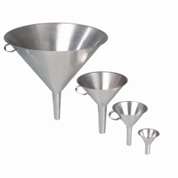 Funnels, stainless steel V2A