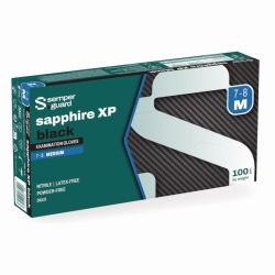 Disposable Gloves, Semperguard<sup>&reg;</sup> sapphire XP, black