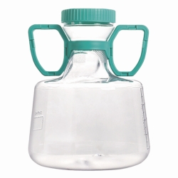 Erlenmeyerkolben, PC, mit Belüftungsverschluss, PE-HD, mit Griff