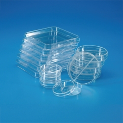 Petri dishes, PS, square, with triple vents