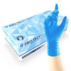 Nitrile Gloves PRO.TECT BLUE XHD+