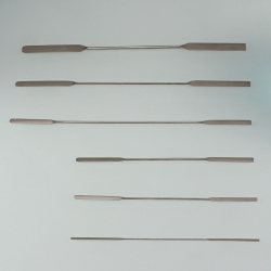 Micro double spatula, stainless steel